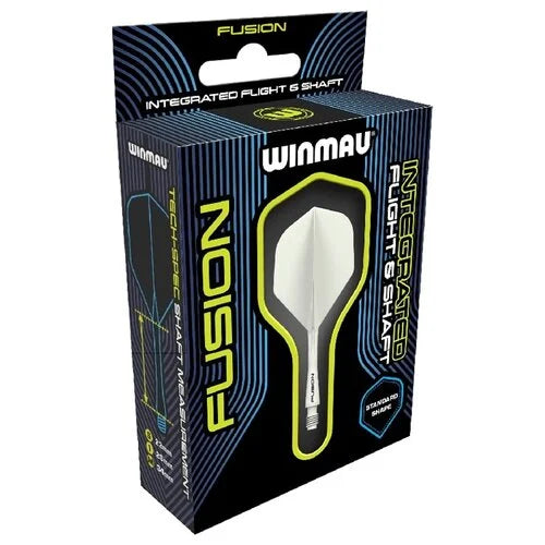 Winmau Fusion Integrated Flight & Shaft White Short
