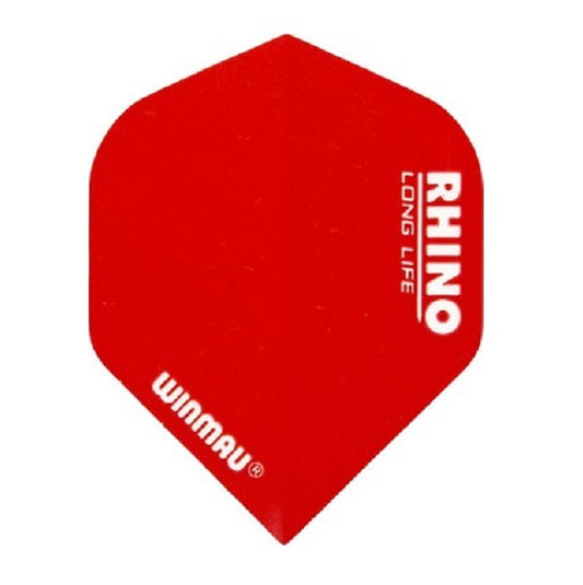 Winmau Rhino Standard Dart Flights Winmau Logo Red  x 10