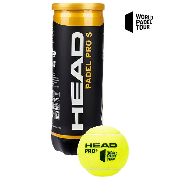 Head Padel Pro S 3 Ball Can x 4