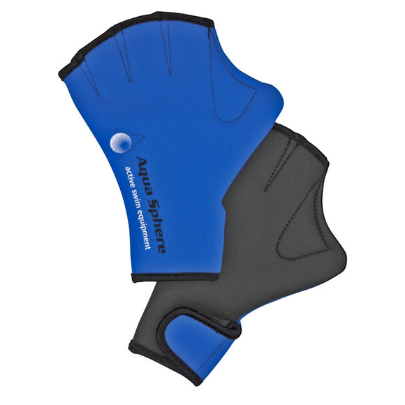 AquaSphere Swim Glove Blue Black