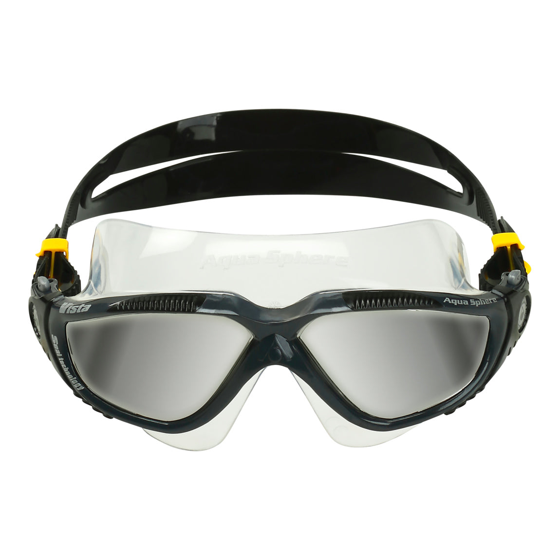 AquaSphere Vista Adult Goggle Silver Mirror Dark Grey Black