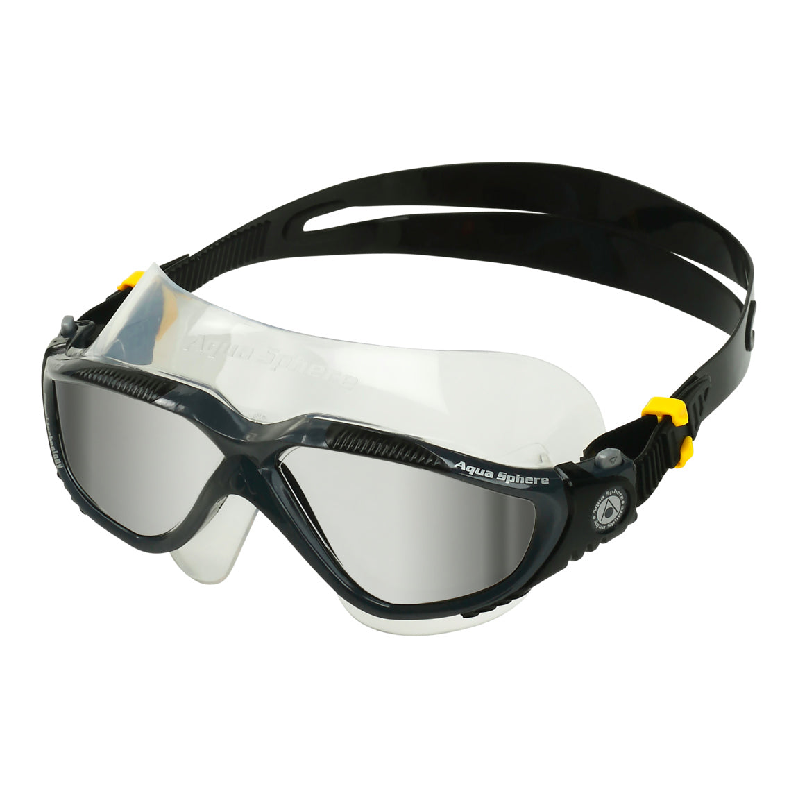 AquaSphere Vista Adult Goggle Silver Mirror Dark Grey Black