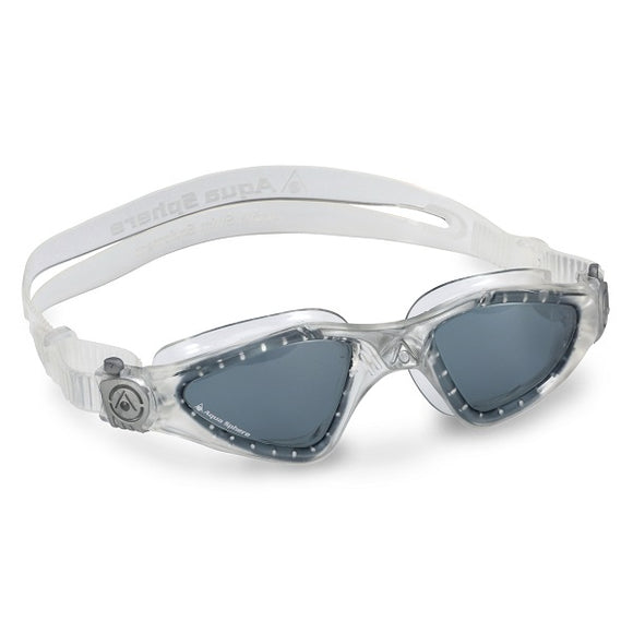 AquaSphere Kayenne Adult Goggle Transparent Silver Lens Dark