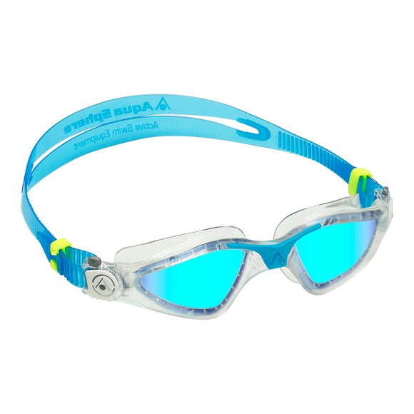 AquaSphere Kayenne Adult Goggle Blue White Lens Mirror Blue