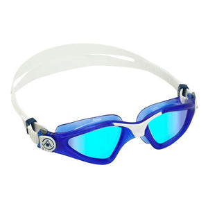 AquaSphere Kayenne Adult Goggle Navy White Lens Mirror Blue