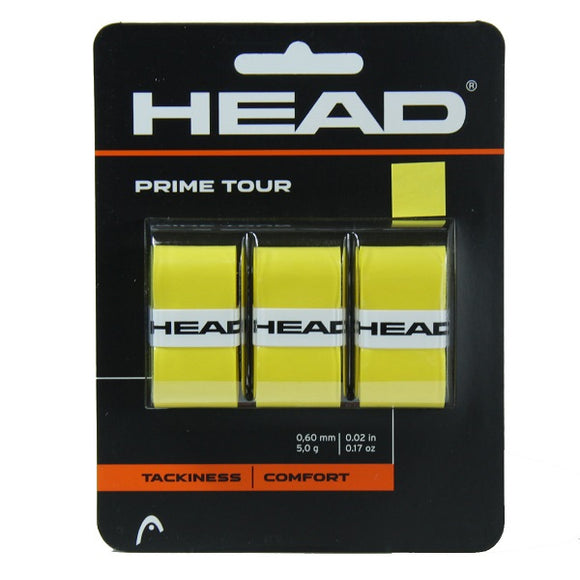 Head Prime Tour Overgrip Yellow x 3