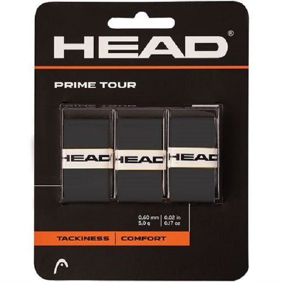Head Prime Tour Overgrip Black x 3