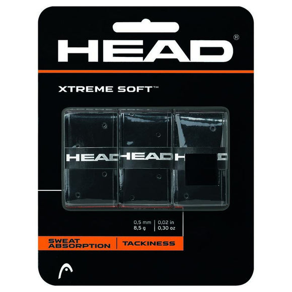 Head Xtremesoft Grip Overwrap Black x 3