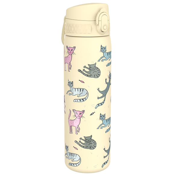 Ion8 Slim Stainless Steel Water Bottle Cats