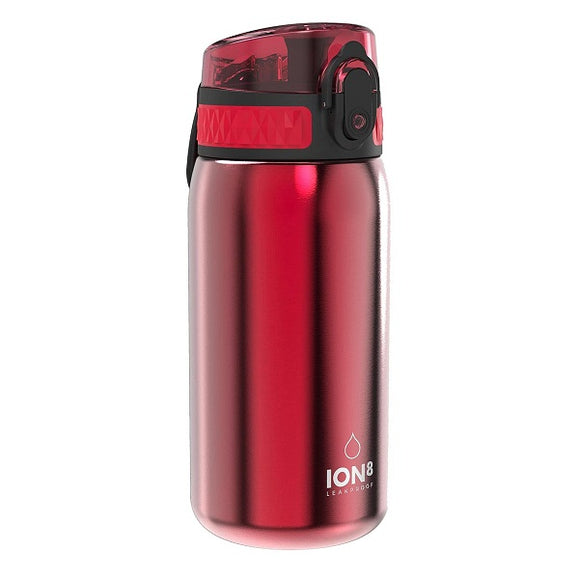 Ion8 Pod Stainless Steel Water Bottle Red