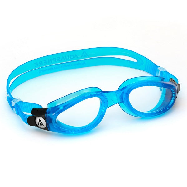 AquaSphere Kaiman Adult Goggle Clear Lens Light Blue