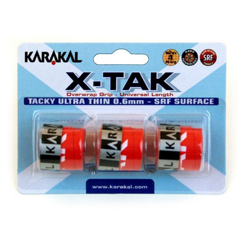 Karakal X Tak Overwrap Grip Assorted x 3pk