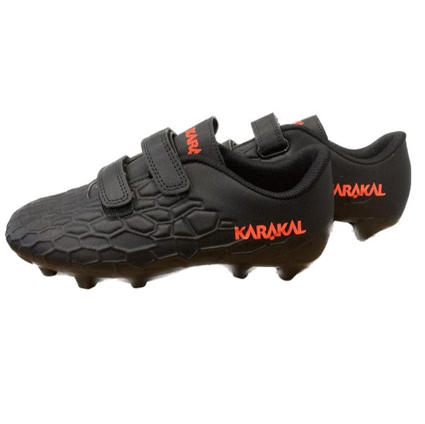 Karakal Hex Football Boot Black Orange x 10 Pairs (10-2UK)