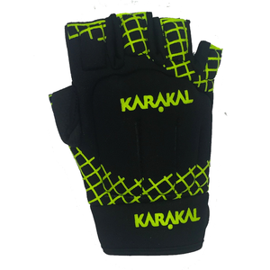 Karakal Pro Hurling Glove Black Yellow Right Hand