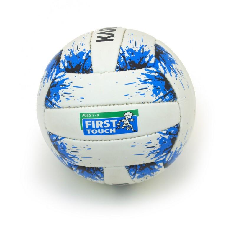 Karakal First Touch Gaelic Ball White Blue Splash