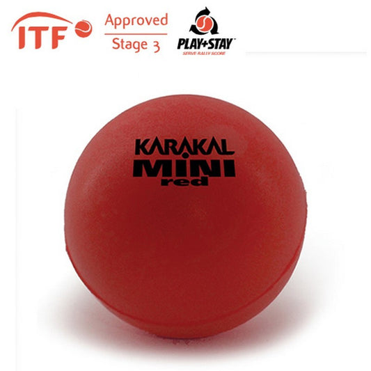 Karakal Mini Foam Red Tennis Balls x 12