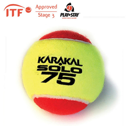 Karakal Solo 75 Tennis Balls Red x 12
