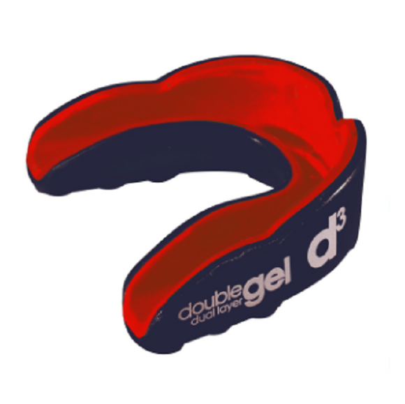 d3 Junior Double Gel Mouthguard Navy Red  x 6