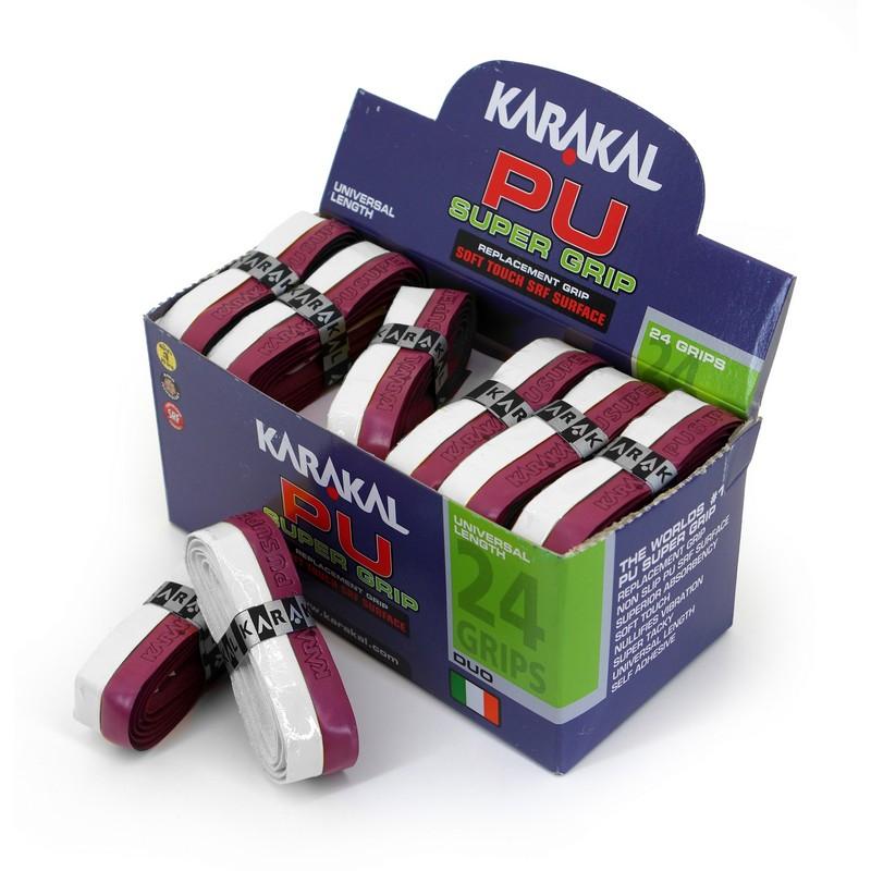 Karakal PU Super Grip Duo Maroon White x 24