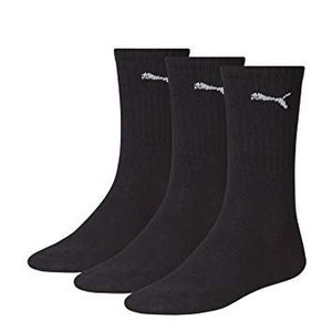 Puma Crew Sock 3 Pack Black x 6