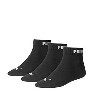 Puma Quarter Sock 3 Pack Black x 6