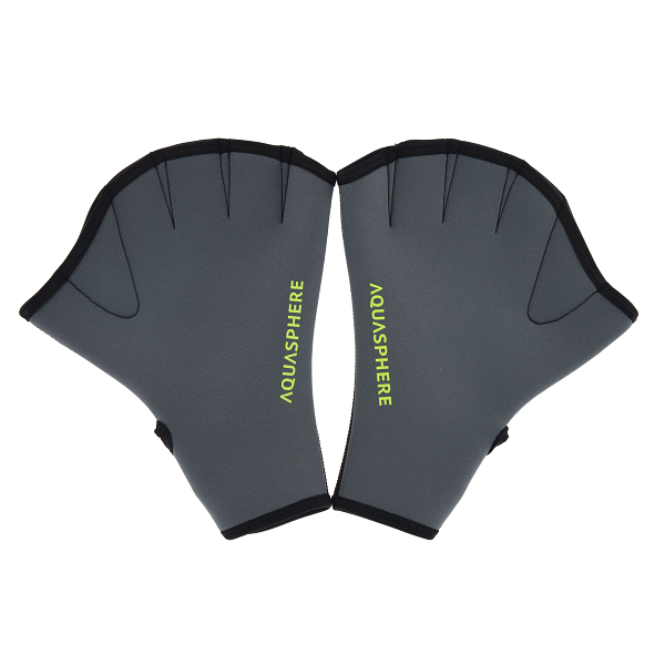 Aquasphere Swim Glove Grey Black