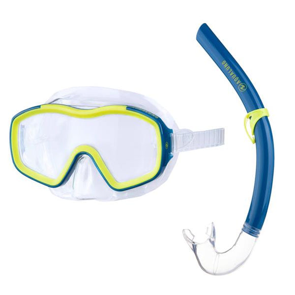 Racoon Combo Set Mask Snorkel Transparent Yellow
