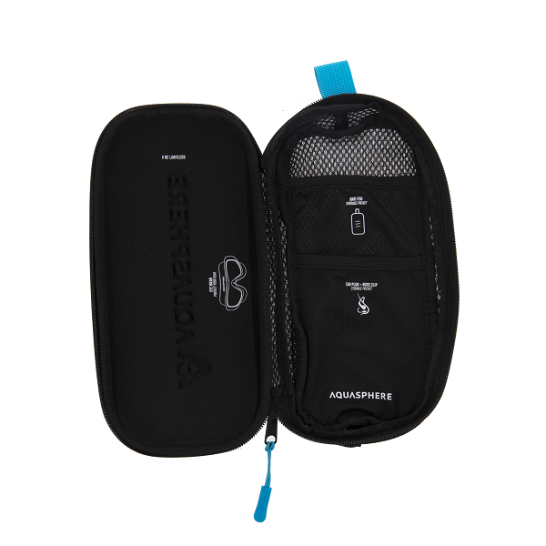 Aquasphere Goggle Case Black Blue 110x230mm