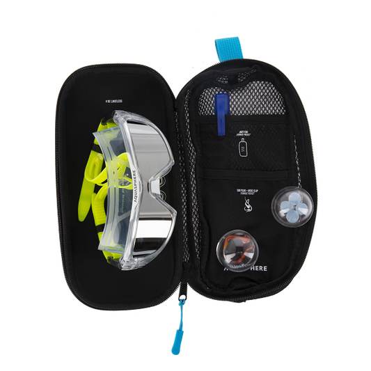 Aquasphere Goggle Case Black Blue 110x230mm