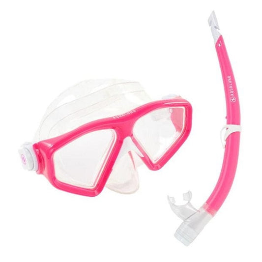 Saturn Combo Mask Snorkel Set Transparent Pink