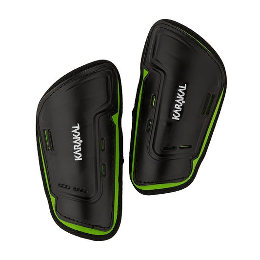 Karakal Slip Shin Guard Black Junior