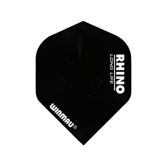 Winmau Solid Black Rhino Standard Dart Flights