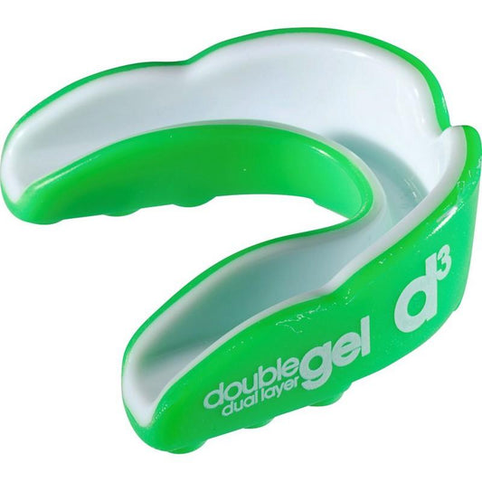 d3 Adult Double Gel Mouthguard Green White x 6