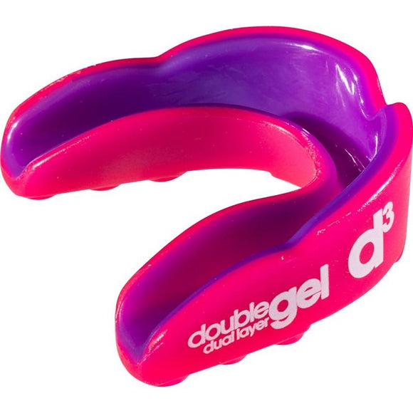 d3 Adult Double Gel Mouthguard Pink Purple x 6
