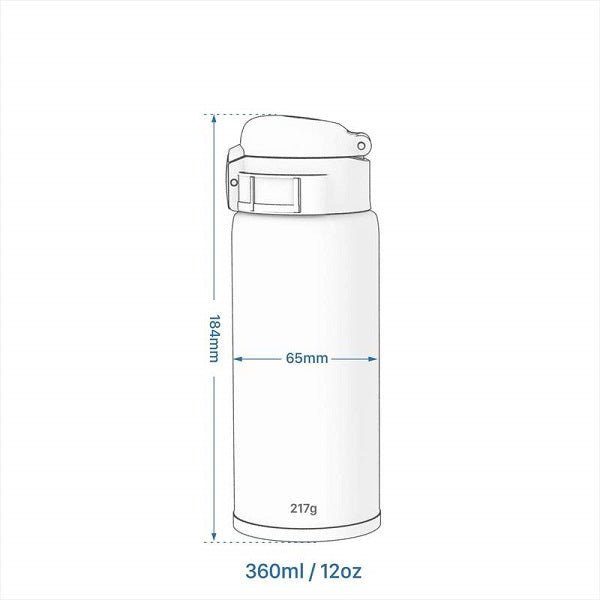 Ion8 Steel 360ml Cafestor Travel Flask Red